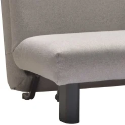 Wohnen Schlafsofa als Einzelbett oder Doppelbett Tutran in Hellgrau Webstoff