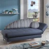 Wohnen Schlafsofas*Schlafsofa Chaiselounge in Blau - Jacy