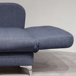 Wohnen Schlafsofas*Schlafsofa Chaiselounge in Blau - Jacy