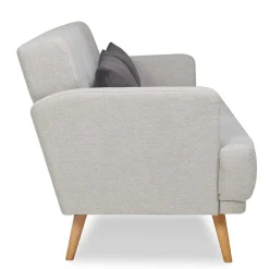 Wohnen Schlafsofas*Schlafsofa in Hellgrau und Kiefer - Posadas