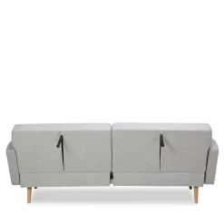 Wohnen Schlafsofas*Schlafsofa in Hellgrau und Kiefer - Posadas