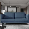 Wohnen Schlafsofa in meliertem Blaugrau Stoffbezug - Ipsum
