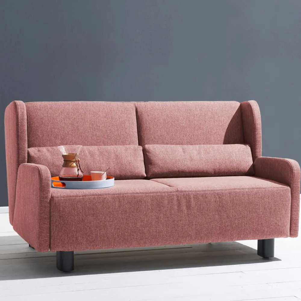 Wohnen Sofas|Sofa*Schlafsofa in Rosa Flachgewebe - Mangado
