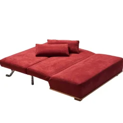 Wohnen Betten|Betten*Schlafsofa in Rot & Eiche Roverario mit 2 oder 3 Sitzplätzen
