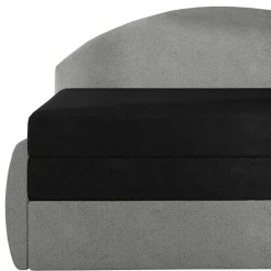 Wohnen Schlafsofa Recamiere in Grau und Schwarzgrau - Sinkala