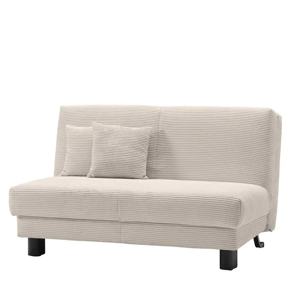 Wohnen Schlafsofas|Sofas*Schlafsofa zum Ausziehen in Beige Cord - Zentra