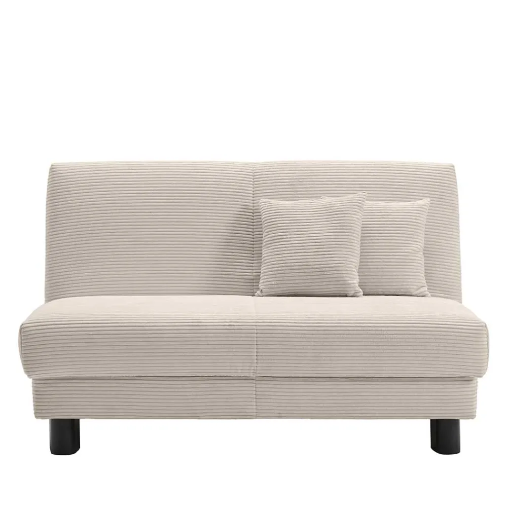 Wohnen Schlafsofas|Sofas*Schlafsofa zum Ausziehen in Beige Cord - Zentra