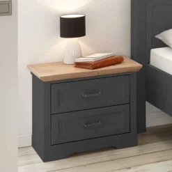 Wohnen Schlafzimmer Bettanlage und Schrank Set - Zenuvra (vierteilig)