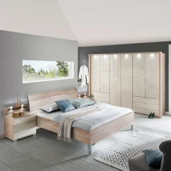 Wohnen Schlafzimmer Komplett*Schlafzimmer Einrichtung als Set - Rativian (vierteilig)