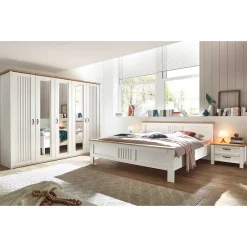 Wohnen Schlafzimmer Komplett*Schlafzimmer Einrichtung im Country Look - Malvissa (vierteilig)