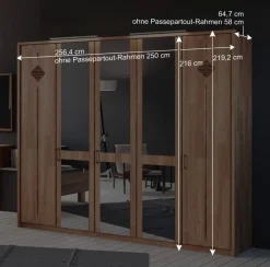Wohnen Schlafzimmer Einrichtung Apolios in Erle teilmassiv (vierteilig)