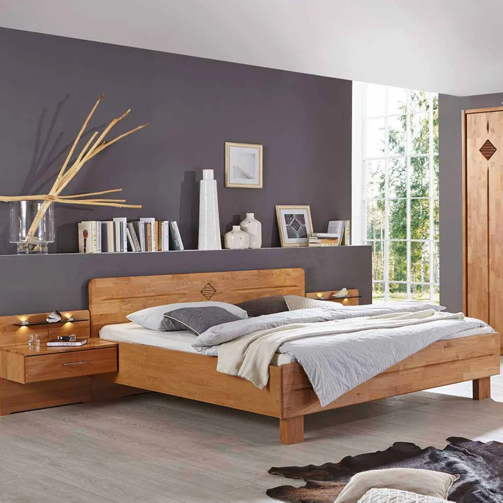 Wohnen Schlafzimmer Einrichtung Apolios in Erle teilmassiv (vierteilig)