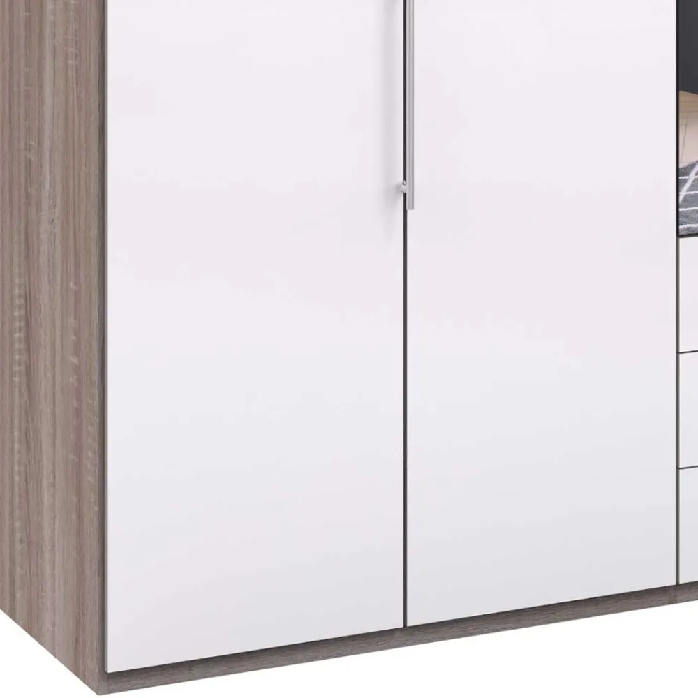 Wohnen Schlafzimmer Falttüren-Schrank mit Spiegel - Empresian