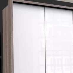 Wohnen Schlafzimmer Falttüren-Schrank mit Spiegel - Empresian