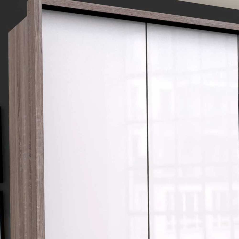 Wohnen Schlafzimmer Falttüren-Schrank mit Spiegel - Empresian