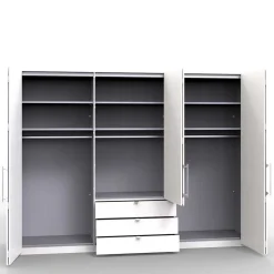 Wohnen Schlafzimmer Falttüren-Schrank mit Spiegel - Empresian