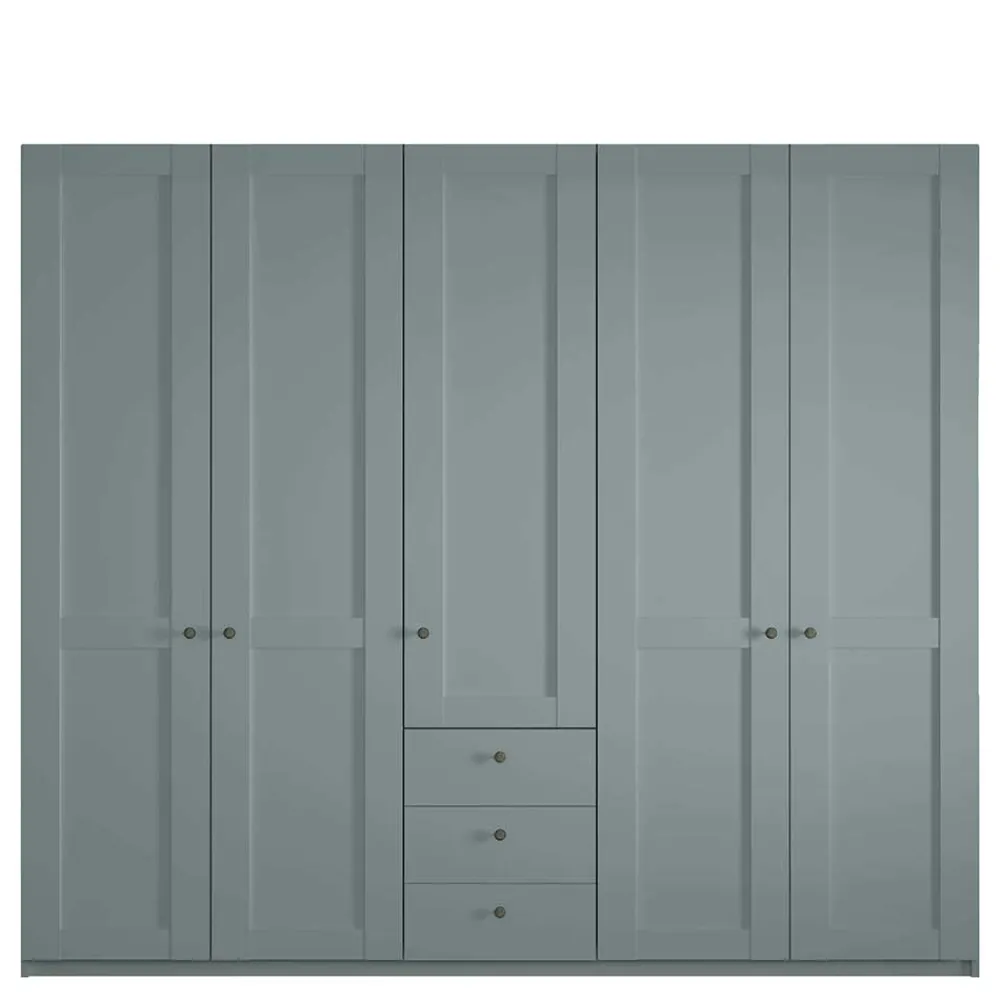 Wohnen Schlafzimmer Kleiderschrank in Graugrün - Rajavo