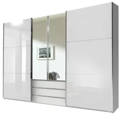 Wohnen Glasmöbel|Kleiderschränke*Schlafzimmer Kleiderschrank elegant-modern - Gastruna I