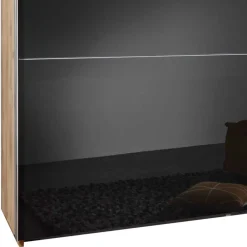 Wohnen Schränke|Kleiderschränke*Schlafzimmer Kleiderschrank in Dunkelgrau Glas - Hectos