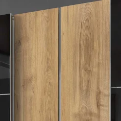 Wohnen Schränke|Kleiderschränke*Schlafzimmer Kleiderschrank in Dunkelgrau Glas - Hectos