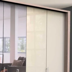 Wohnen Schränke|Kleiderschränke*Schlafzimmer Kleiderschrank mit Spiegel Falttür - Rativian