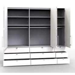 Wohnen Kleiderschränke|Kleiderschränke*Schlafzimmer Kleiderschrank Times mit Falttüren