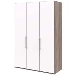 Wohnen Schlafzimmer Kleiderschrank modern in Weiß - Tivierto