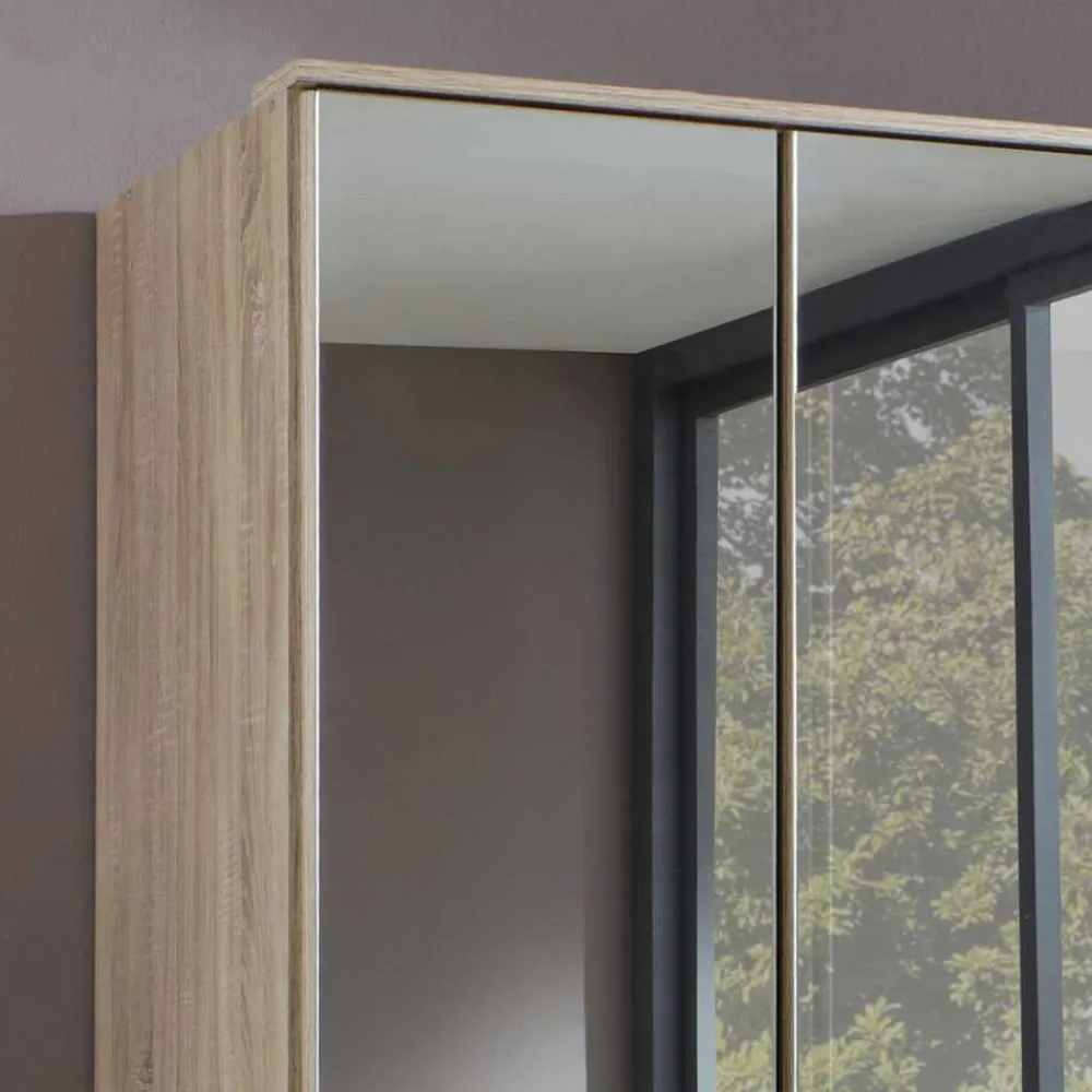 Wohnen Jugendzimmerschränke*Schlafzimmer Kleiderschrank Rommino in Eiche Sägerau