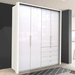 Wohnen Schlafzimmer Kombi-Kleiderschrank in Weiß - Dolienca