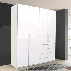 Wohnen Schlafzimmer Kombi-Kleiderschrank in Weiß - Dolienca