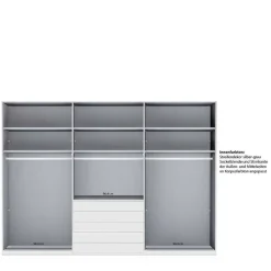 Wohnen Schlafzimmer Kombi-Kleiderschrank 6-türig - Pascan