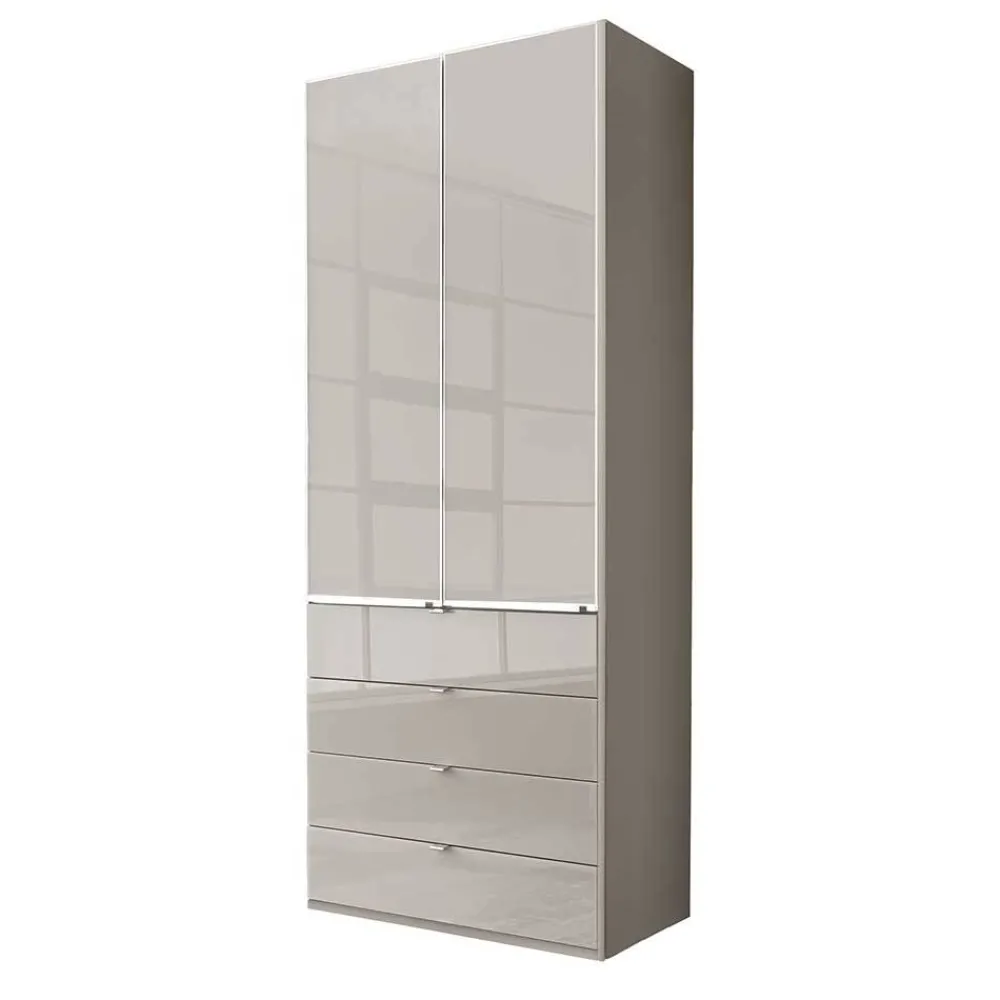 Wohnen Jugendzimmerschränke*Schlafzimmer Kombi-Schrank in Hellgrau - Nucina