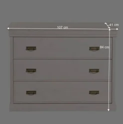 Wohnen Sideboards & Kommoden|Landhausmöbel*Schlafzimmer Kommode Janeira im Landhausstil
