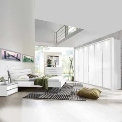 Wohnen Schlafzimmer Komplettset Donpiave in Weiß (sechsteilig)