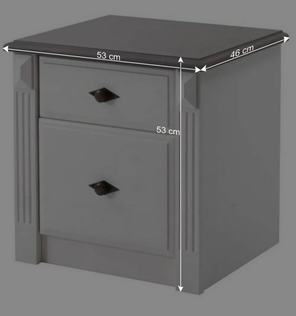 Wohnen Schlafzimmer Komplettset Caneon im Landhausstil (vierteilig)