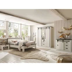 Wohnen Schlafzimmer Komplett*Schlafzimmer Möbel komplett in Weiß - Tramos (vierteilig)