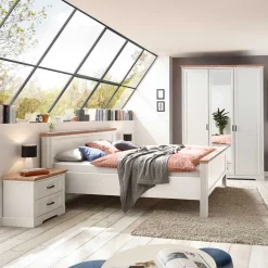 Wohnen Schlafzimmer Komplett*Schlafzimmer Möbelset Landhaus - Maggio (vierteilig)