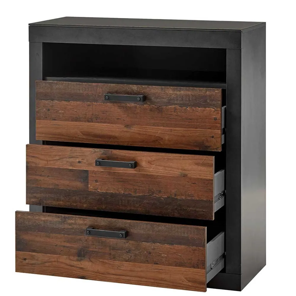 Wohnen Schlafzimmer Möbelset mit Kommode - Timuras (vierteilig)