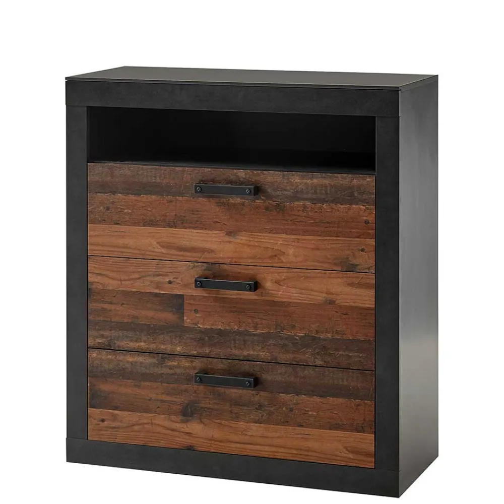 Wohnen Schlafzimmer Möbelset mit Kommode - Timuras (vierteilig)