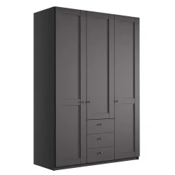 Wohnen Schlafzimmer Schrank in Dunkelgrau - Mataram