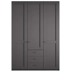 Wohnen Schlafzimmer Schrank in Dunkelgrau - Mataram