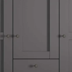 Wohnen Schlafzimmer Schrank in Dunkelgrau - Mataram