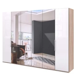 Wohnen Glasmöbel|Kleiderschränke*Schlafzimmer Schrank mit großer Spiegel Fläche - Bosays III