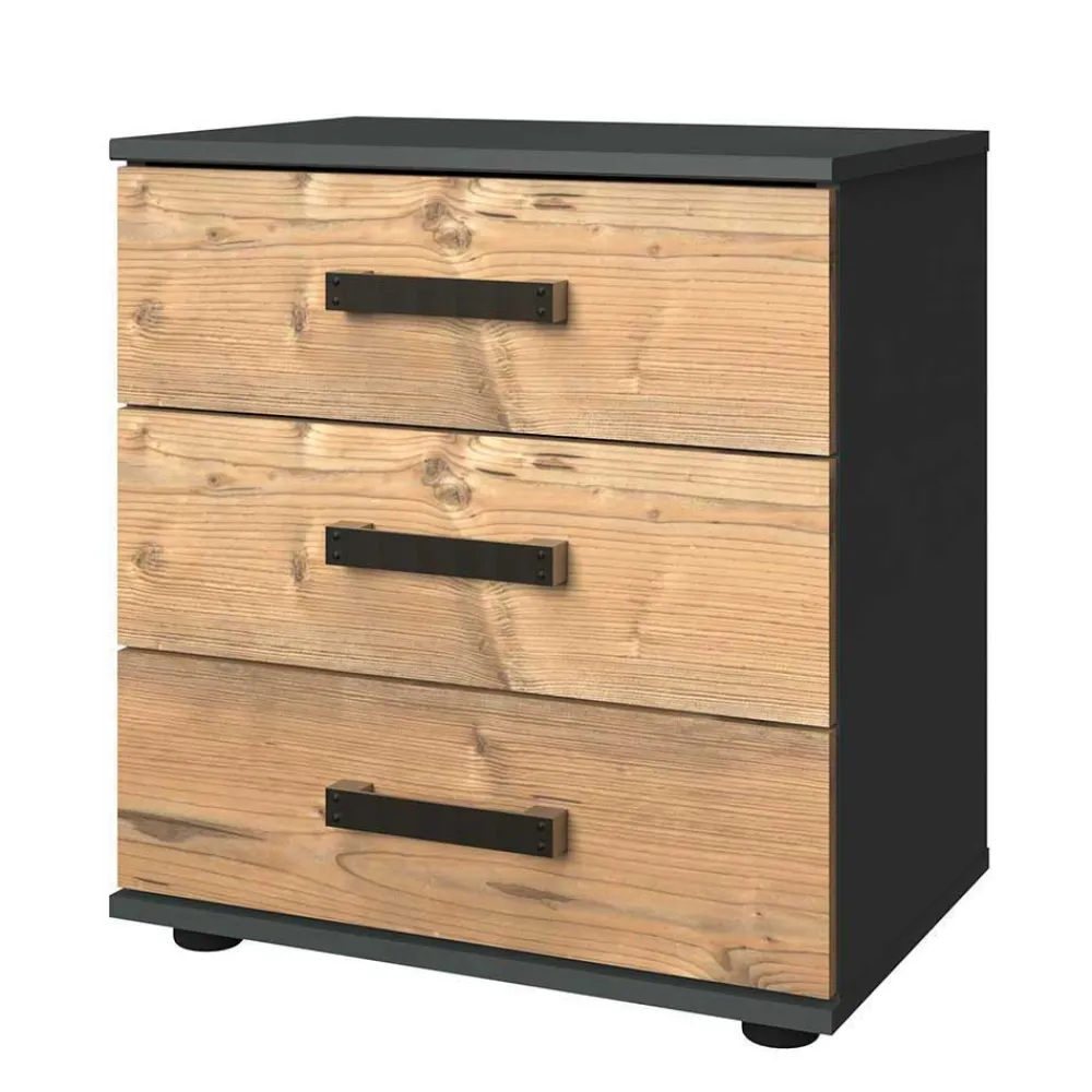 Wohnen Schlafzimmer Set im Industrial Stil - Ardila (vierteilig)