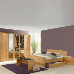 Wohnen Schlafzimmer Komplett*Schlafzimmer Tandrea aus Erle teilmassiv (vierteilig)
