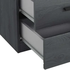 Wohnen Schlafzimmereinrichtung in Eiche Grau - Carika (vierteilig)