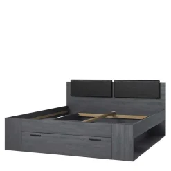 Wohnen Schlafzimmereinrichtung in Eiche Grau - Carika (vierteilig)