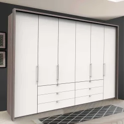 Wohnen Schlafzimmerkleiderschrank foliert in Weiß - Tivierto I