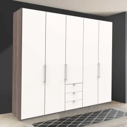 Wohnen Kleiderschränke|Kleiderschränke*Schlafzimmerkleiderschrank mit drei Schubladen - Tivierto