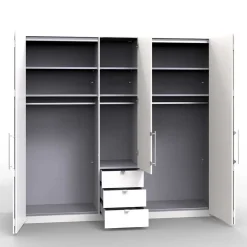 Wohnen Kleiderschränke|Kleiderschränke*Schlafzimmerkleiderschrank mit drei Schubladen - Tivierto